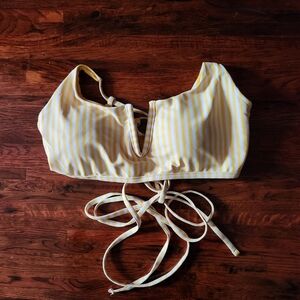 Zaful Yellow Swim Top 6 Medium